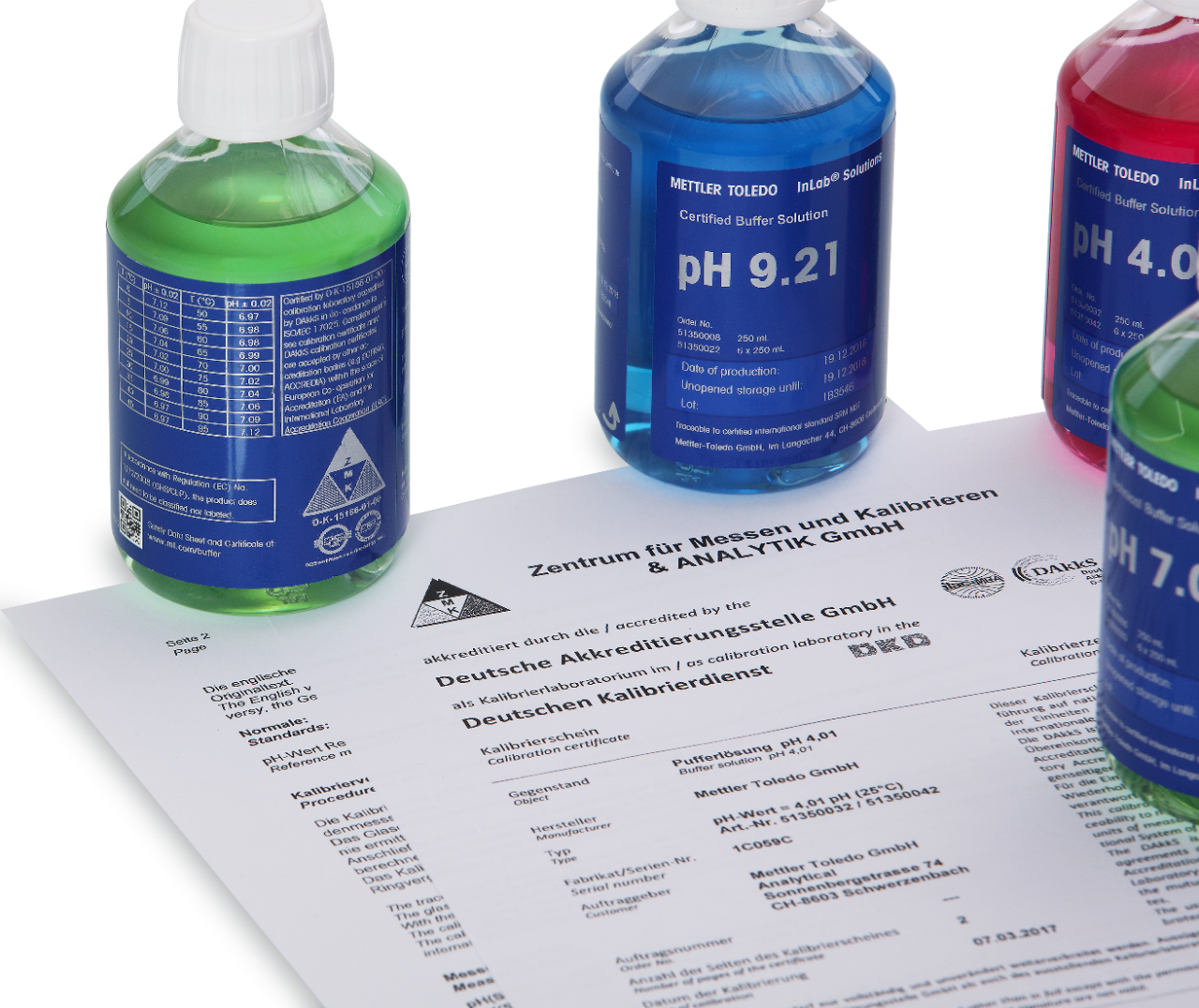 Gecertificeerde pH-buffers voor compliance